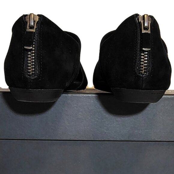 Eileen Fisher Mary Jane Flats 6.5 Suede Preppy Academia Minimalist Workwear - Picture 4 of 6